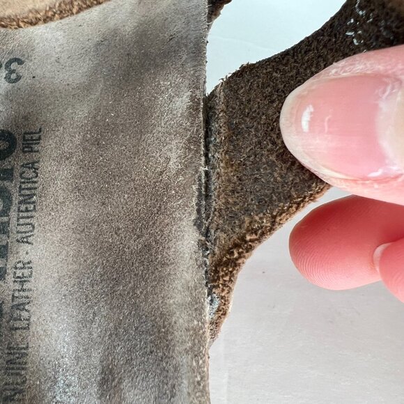 Mephisto‎ Hannel Slide Sandals Womens EU 38 US 8 Brown Leather Double Strap - Picture 9 of 12